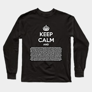 Keep Calm Navy Seal Long Sleeve T-Shirt